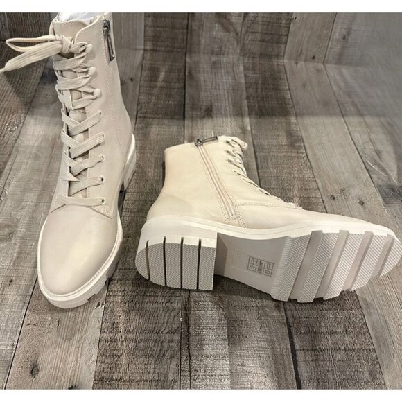 Clear by Dolce Vita | Ivory Leather Lottie Boots | Size 6.5 - Picture 8 of 15